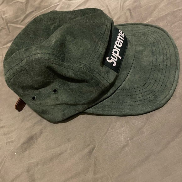 Supreme Suede Camp Cap (SS18) Dark Green (SOLD) - Picture 3 of 6